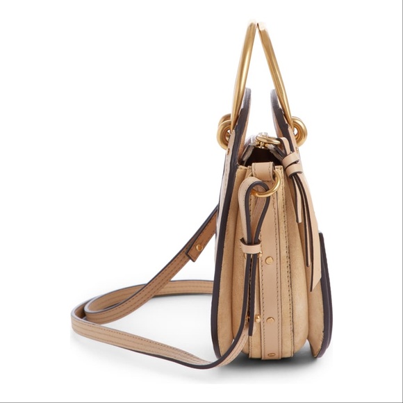 Chloe Small Pixie Round Bag in Biscuit Pink - Picture 12 of 16